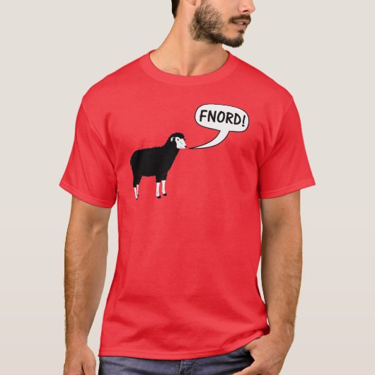 Black Sheep Fnord Discordian T-Shirt (Voorkant)