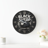 Black Sheep Funny Rustic Farmhouse Rebel Grote Klok (Huis)