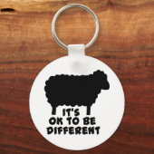 Black Sheep - Het is oké om anders te zijn Sleutelhanger (Voorkant)