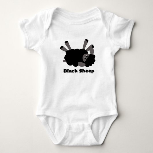 Black Sheep Infant's Creeper Romper (Voorkant)