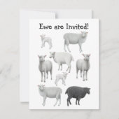 Black Sheep Invitation Kaart (Voorkant)
