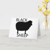 Black Sheep Kaart (Gele Bloem)
