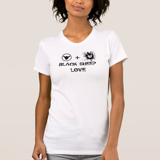 Black Sheep Love logo T T-shirt (Voorkant)