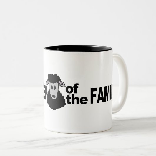 BLACK SHEEP mok - kies stijl en kleur (Voorkant rechts)