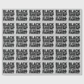 "Black Sheep of the Family" verpakkingspapier Cadeaupapier (Vlak)