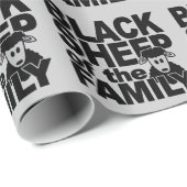 "Black Sheep of the Family" verpakkingspapier Cadeaupapier (Rol Hoek)