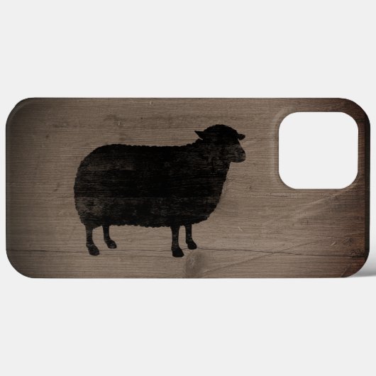 Black Sheep Silhouette Case-Mate iPhone Case (Achterkant (horizontaal))