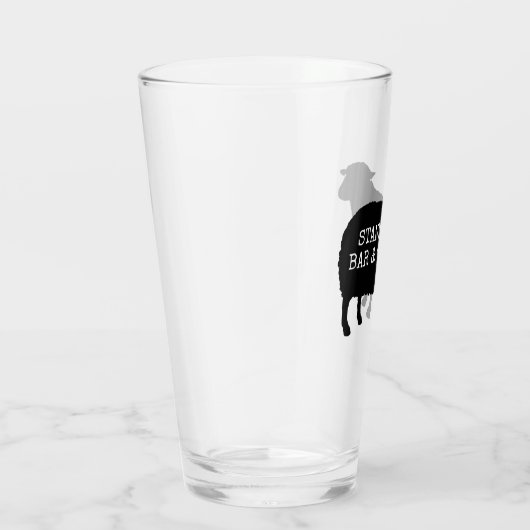 Black Sheep Silhouette Cool Persoonlijk Glas (Rechts)
