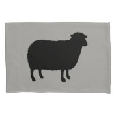 Black Sheep Silhouette Kussensloop (Voorkant)