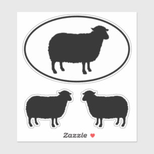 Black Sheep Silhouette Sticker