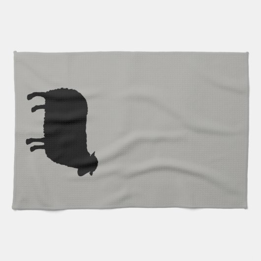 Black Sheep Silhouette Theedoek (Horizontaal)