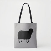 Black Sheep Silhouette Tote Bag (Voorkant)