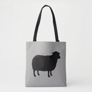 Black Sheep Silhouette Tote Bag