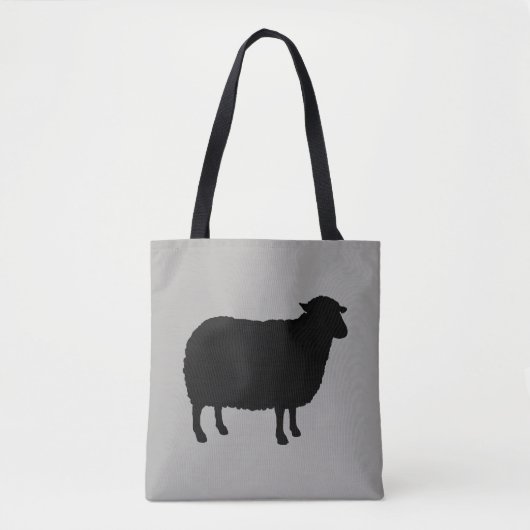 Black Sheep Silhouette Tote Bag (Voorkant)