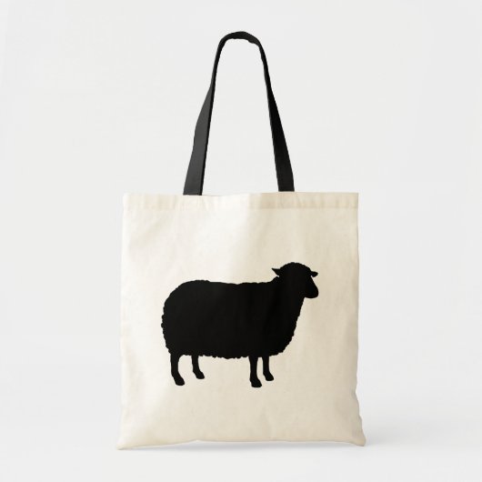 Black Sheep Silhouette Tote Bag (Voorkant)