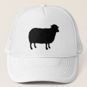 Black Sheep Silhouette Trucker Pet (Voorkant)