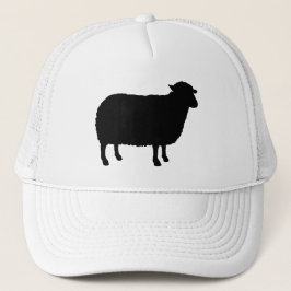 Black Sheep Silhouette Trucker Pet