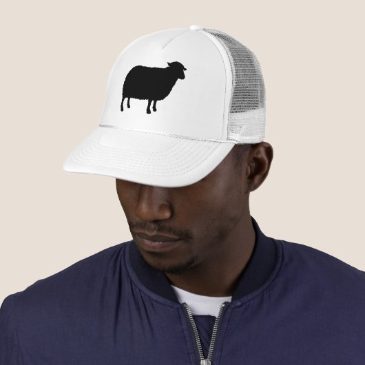 Black Sheep Silhouette Trucker Pet (In situ)