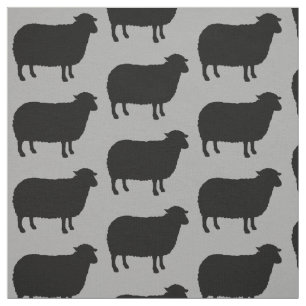 Black Sheep Silhouettes gevild Stof