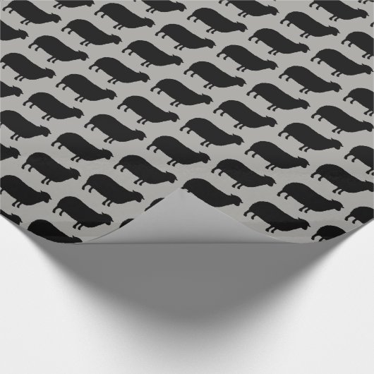 Black Sheep Silhouettes Pattern Cadeaupapier (Hoek)