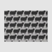 Black Sheep Silhouettes Pattern Tissuepapier (Voorkant)