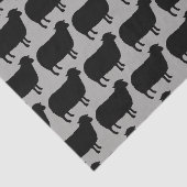 Black Sheep Silhouettes Pattern Tissuepapier (Detail)