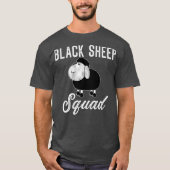 Black Sheep Squad Funny Black Sheep T-shirt (Voorkant)
