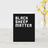 Black Sheep Sticker Kaart (Gele Bloem)