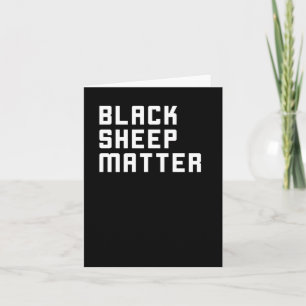 Black Sheep Sticker Kaart