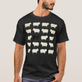 Black Sheep Sweater Pattern Classic T-Shirt (Voorkant)