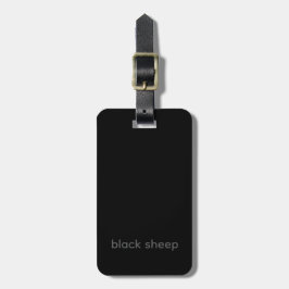 Black Sheep - Typografie Bagage Label