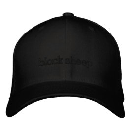 Black Sheep - Typografie Hoed Geborduurde Pet