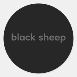 Black Sheep - Typografie Sticker