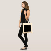 Black Sheep - Typografie Tote Tas (Voorkant (model))
