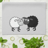 Black Sheep White Sheep Kitchen Towel 16 x 24 inch Theedoek (Gevouwen)
