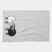 Black Sheep White Sheep Kitchen Towel 16 x 24 inch Theedoek (Horizontaal)
