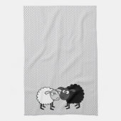 Black Sheep White Sheep Kitchen Towel 16 x 24 inch Theedoek (Verticaal)