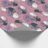 Black Sheep White Sheep Love Cadeaupapier (Hoek)