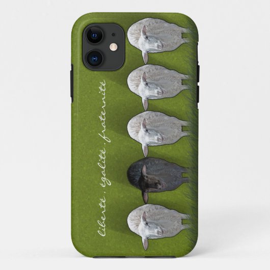 Black Sheep White Sheep Vijf Case-Mate iPhone Case (Achterkant)