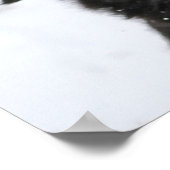 Black Shepherd Dog in the Snow Poster (Hoek)