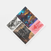 Black Shepherd Dog Paper Napkin Servet (Hoek)