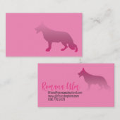 Black Shepherd Hond illustratie Visitekaartje (Voorkant / Achterkant)