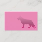 Black Shepherd Hond illustratie Visitekaartje (Voorkant)