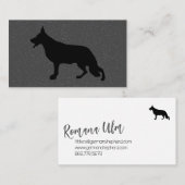 Black Shepherd Hond illustratie Visitekaartje (Voorkant / Achterkant)