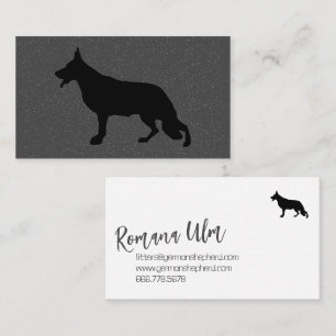 Black Shepherd Hond illustratie Visitekaartje
