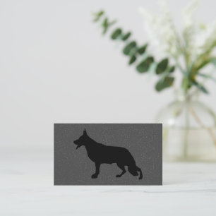Black Shepherd Hond illustratie Visitekaartje