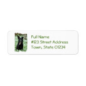 Black Shepherd Mailing Labels (Voorkant)