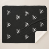 Black Sherpa Deken (Voorkant (horizontaal))