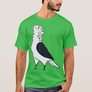 Black Shield Old German Owl Pigeon T-shirt