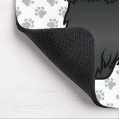 Black Shih Tzu Cute Cartoon Dog Illustratie Muismat (Hoek)